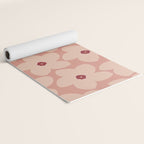 Terracotta Pink Retro Flower Yoga Mat Gallery Image 2