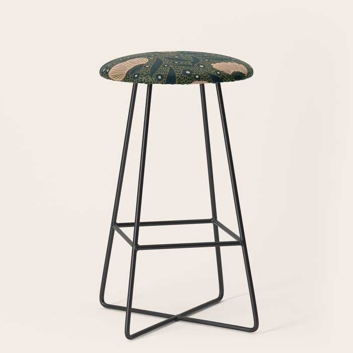 Pretty hand drawn floral pattern Stool Gallery Image 1