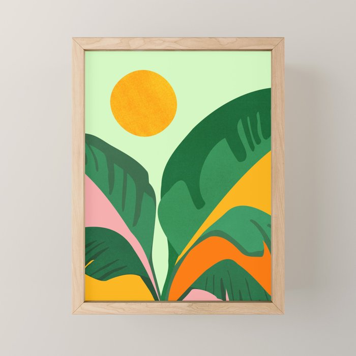 Things Are Looking Up / Tropical Greenery Mini Art Print Gallery Image 1