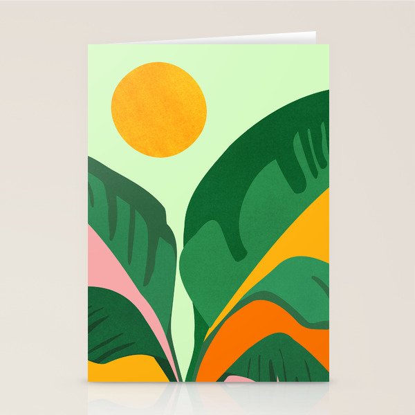 Things Are Looking Up / Tropical Greenery Stationery Card Gallery Image 1