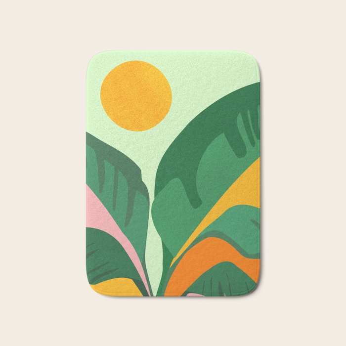 Things Are Looking Up / Tropical Greenery Bath Mat Gallery Image 1
