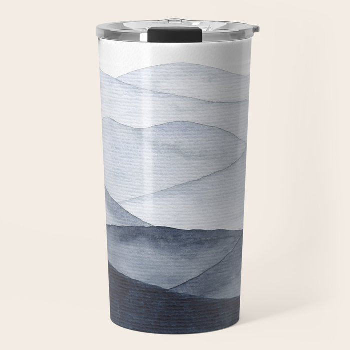 Watercolor Mountains Travel Mug Gallery Image 1