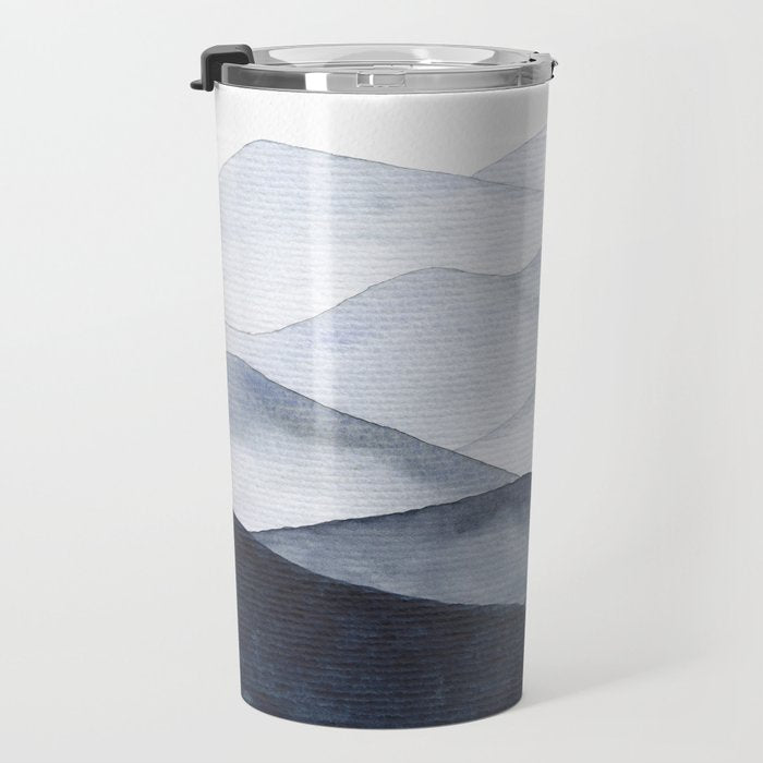 Watercolor Mountains Travel Mug Gallery Image 3