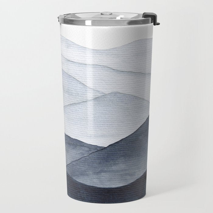 Watercolor Mountains Travel Mug Gallery Image 2