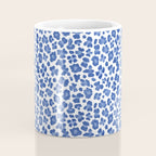Blue Leopard Print Coffee Mug Gallery Image 4