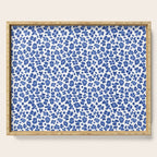 Blue Leopard Print Serving Tray Gallery Image 1