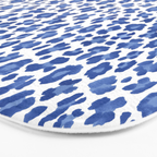 Blue Leopard Print Bath Mat Gallery Image 3