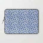 Blue Leopard Print Laptop Sleeve Gallery Image 1