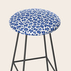 Blue Leopard Print Stool Gallery Image 2