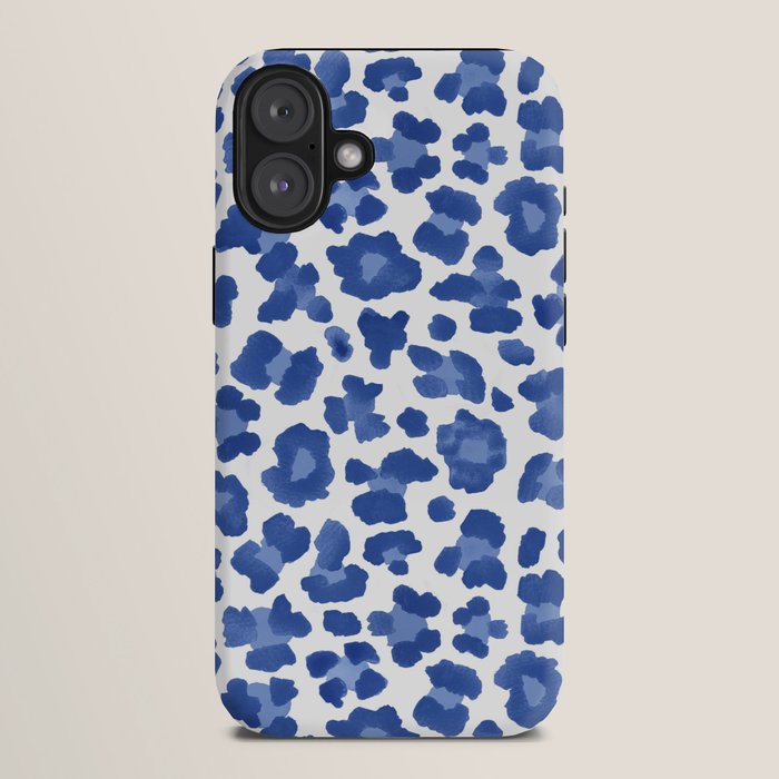 Blue Leopard Print iPhone Case Gallery Image 10
