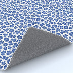 Blue Leopard Print Rug Gallery Image 4