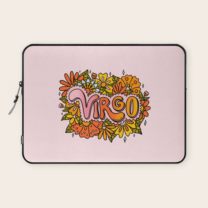 Virgo Flowers Laptop Sleeve Gallery Image 1