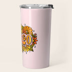 Virgo Flowers Travel Mug Gallery Image 2