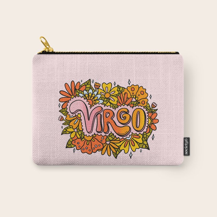 Virgo Flowers Carry All Pouch Gallery Image 1