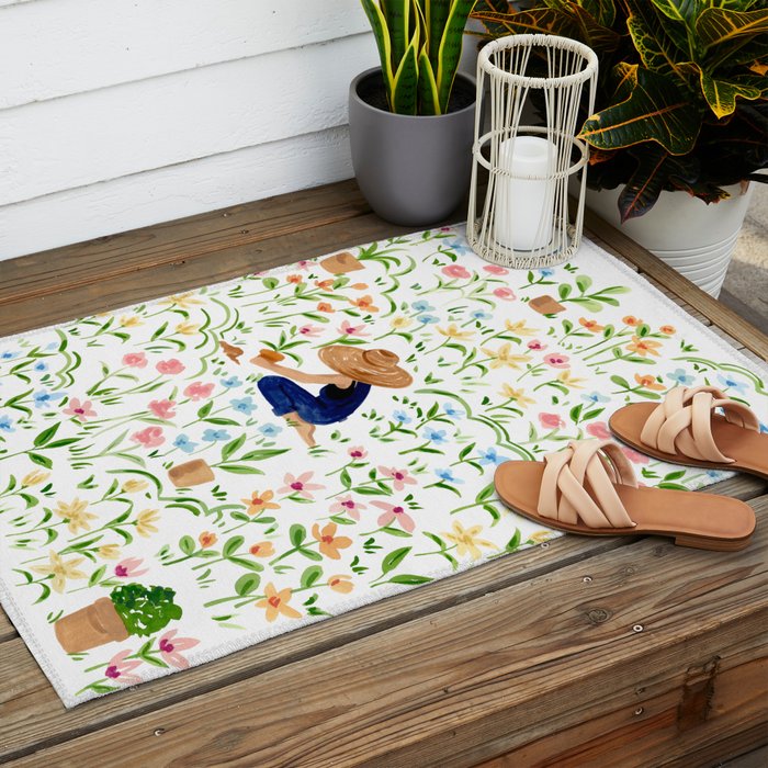 Spring Bloom Outdoor Rug Gallery Image 2