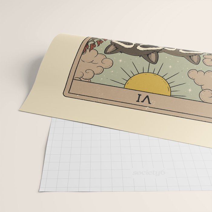 The Lovers - Raccoons Tarot Wrapping Paper Gallery Image 2