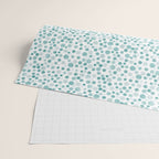 Mint Watercolor Dots - Aqua, Teal, Mint, Blue Wrapping Paper Gallery Image 2