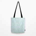 Mint Watercolor Dots - Aqua, Teal, Mint, Blue Tote Bag Gallery Image 2