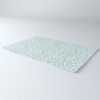 Mint Watercolor Dots - Aqua, Teal, Mint, Blue Rug Gallery Image 3