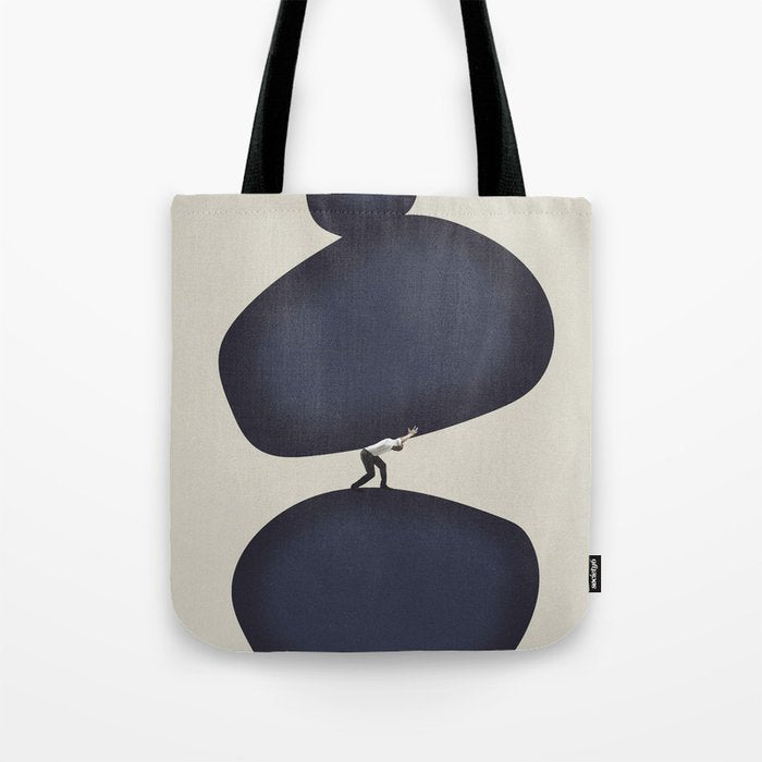 Weight on my shoulders Tote Bag Gallery Image 1