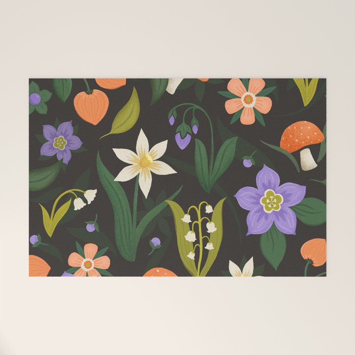 Woodland Wildflowers Welcome Mat Gallery Image 1