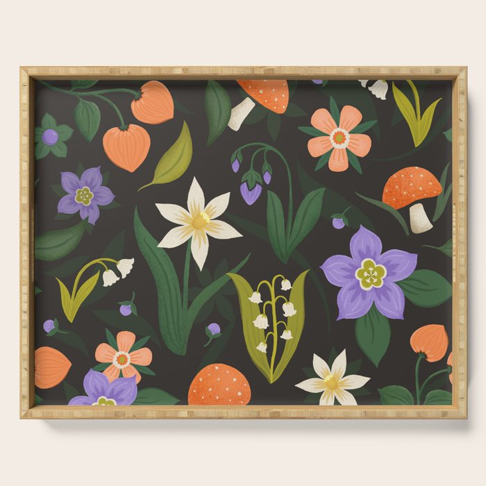 Woodland Wildflowers Serving Tray Gallery Image 1