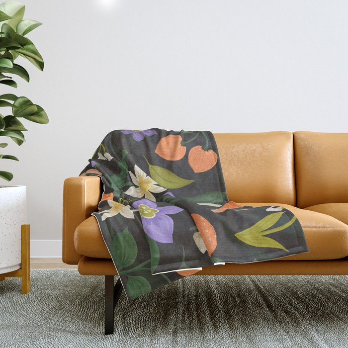 Woodland Wildflowers Throw Blanket Gallery Image 1