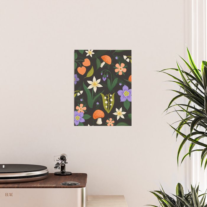 Woodland Wildflowers Poster Gallery Image 2
