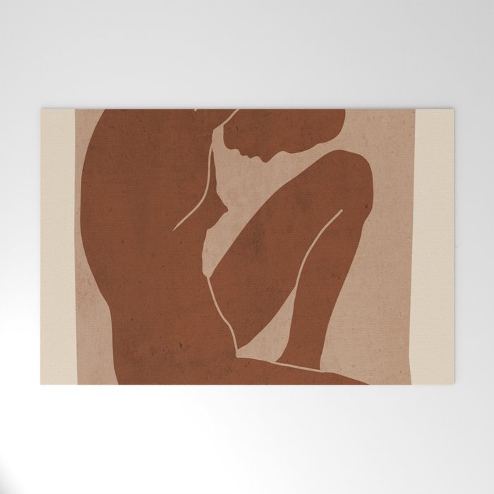 Abstract Nude Art Welcome Mat Gallery Image 1