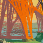 Mid Century Colorful Travel Posters Forth Bridge British Railways Coffee Mug Gallery Image 2