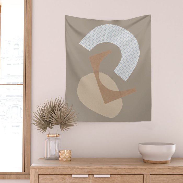 Three Shapes #1 Wall Tapestry Gallery Image 2