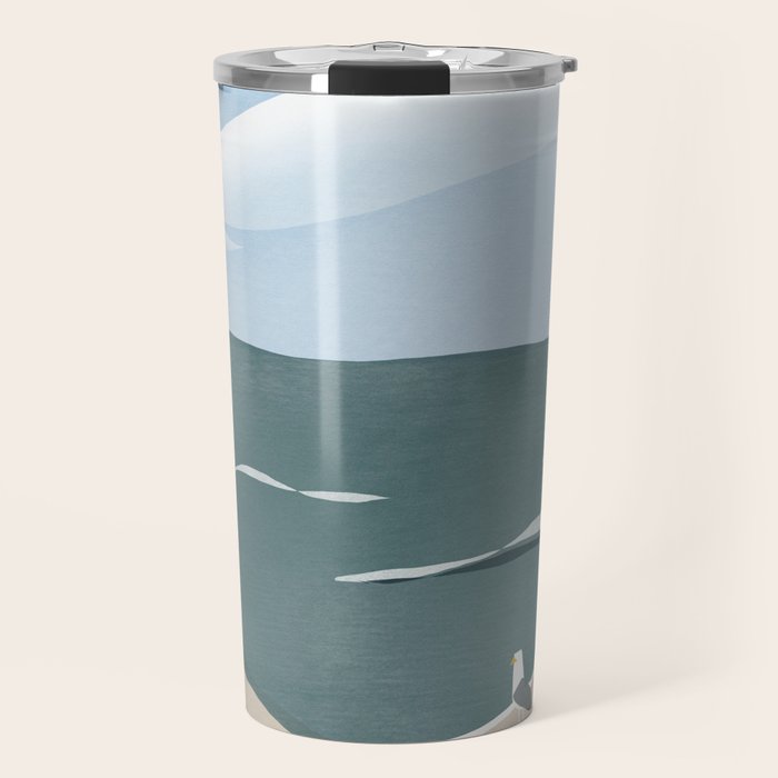 Seagull and starfish Travel Mug Gallery Image 1