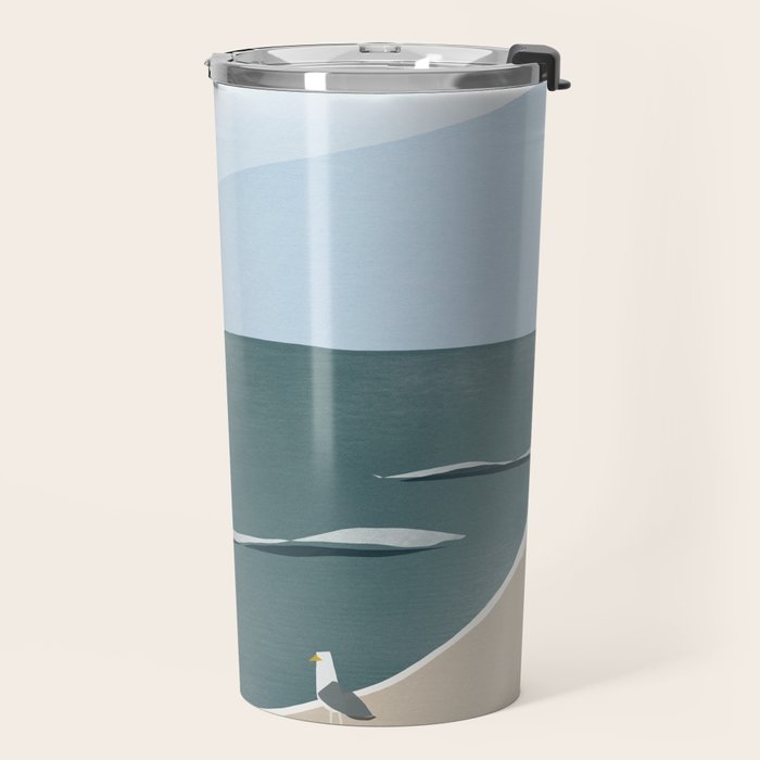Seagull and starfish Travel Mug Gallery Image 2