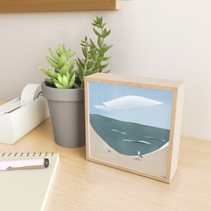 Seagull and starfish Mini Art Print Gallery Image 2