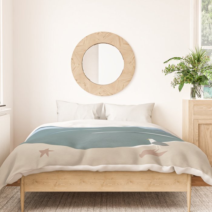 Seagull and starfish Duvet Cover Gallery Image 3