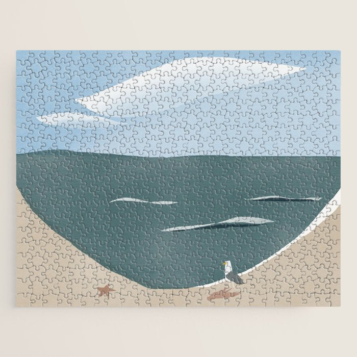 Seagull and starfish Jigsaw Puzzle Gallery Image 1