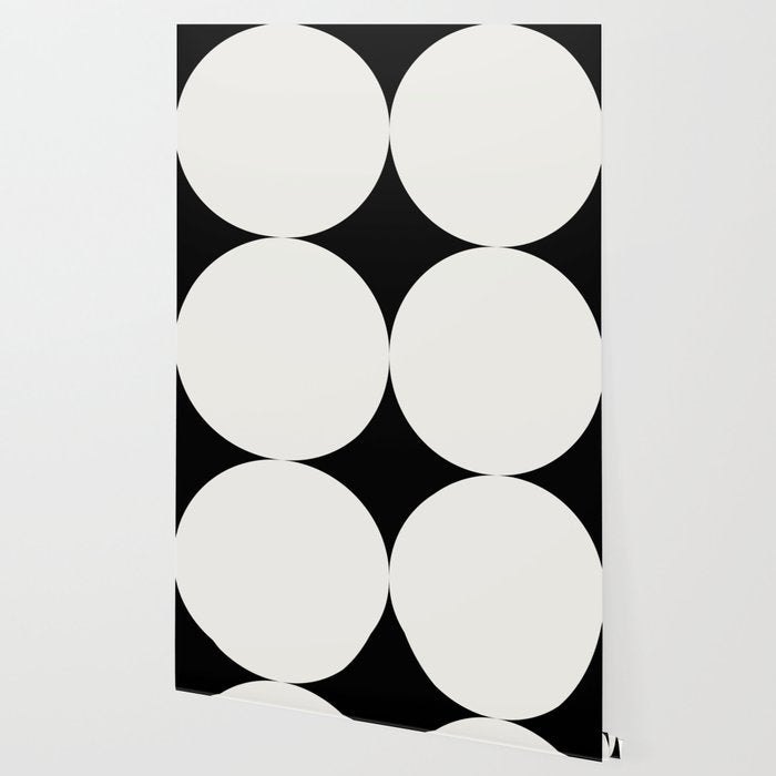 Circular Minimalism - Black & White Wallpaper Gallery Image 2