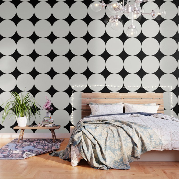 Circular Minimalism - Black & White Wallpaper Gallery Image 3