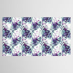 Abstract leaf monstera violet Tablecloth Gallery Image 2