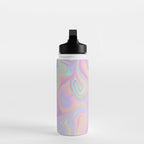 Liquid Colorful Abstract Rainbow Paint Water Bottle Gallery Image 3