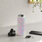 Liquid Colorful Abstract Rainbow Paint Water Bottle Gallery Image 4