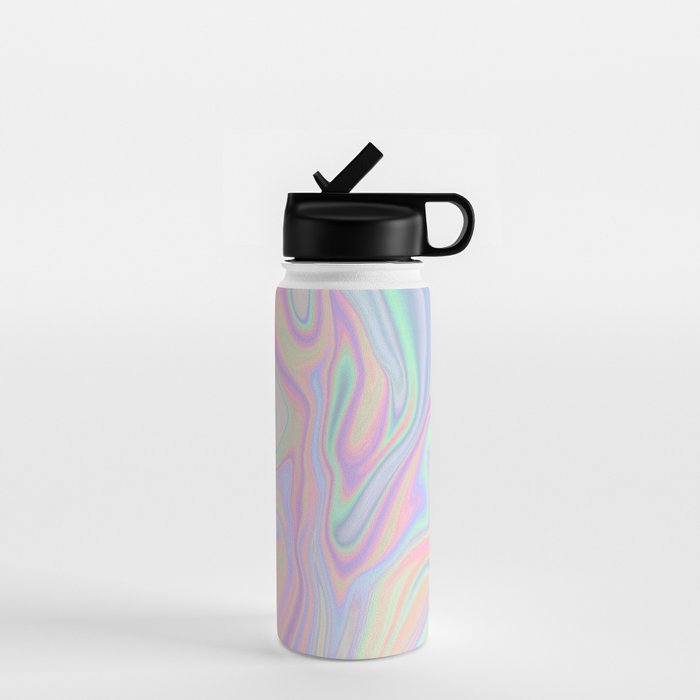 Liquid Colorful Abstract Rainbow Paint Water Bottle Gallery Image 1