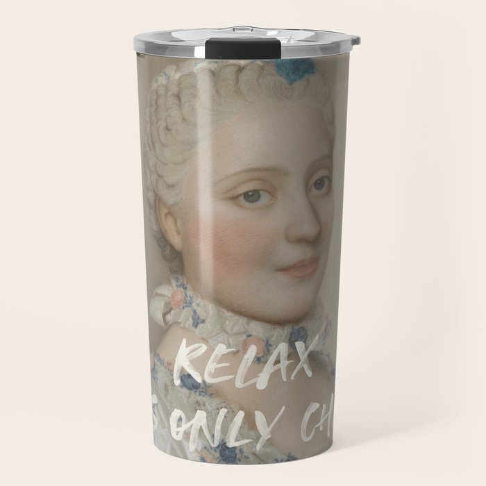 Relax It's Only Chaos Travel Mug Gallery Image 1