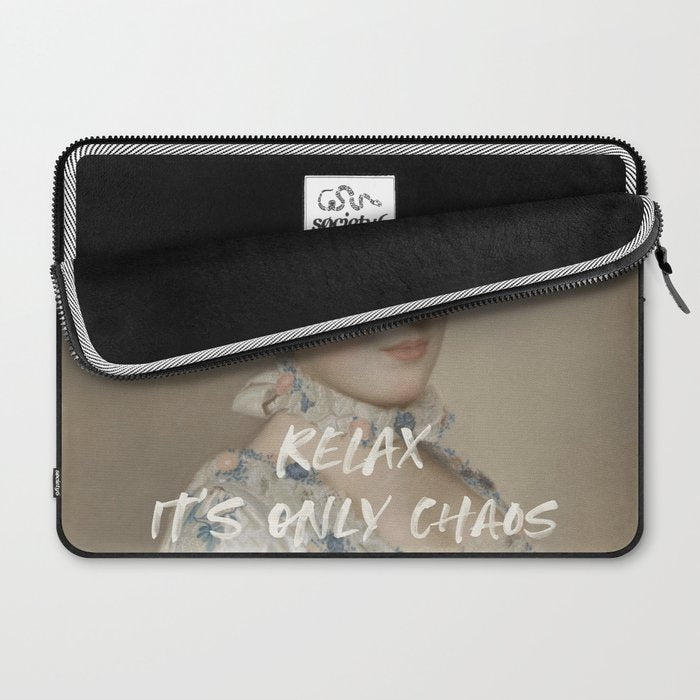 Relax It's Only Chaos Laptop Sleeve Gallery Image 2