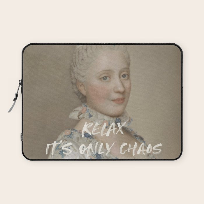 Relax It's Only Chaos Laptop Sleeve Gallery Image 1