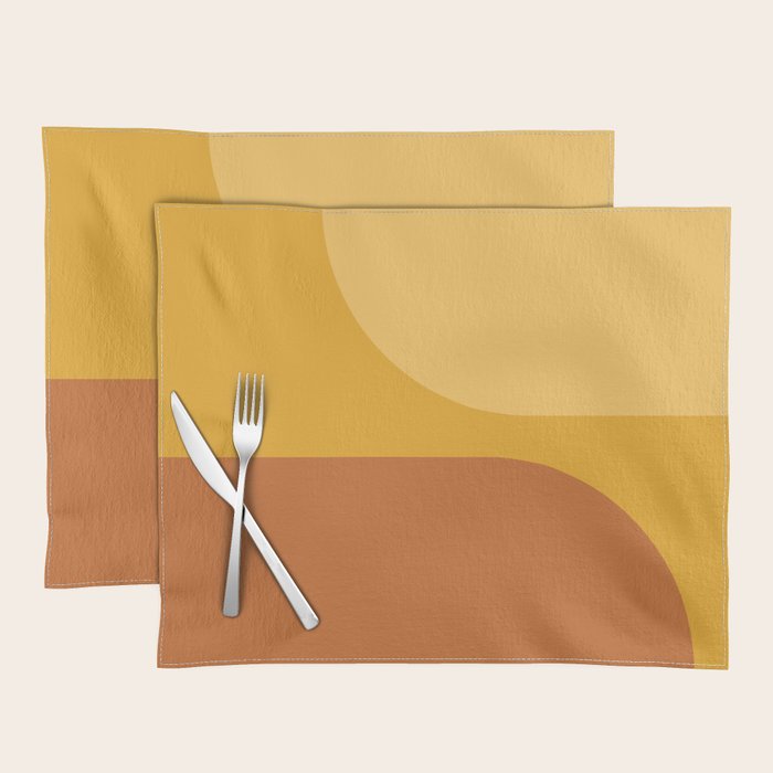 Modern Minimal Arch Abstract LXXII Placemat Gallery Image 1