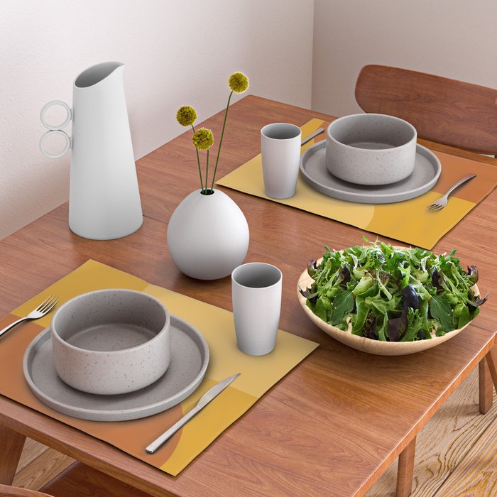 Modern Minimal Arch Abstract LXXII Placemat Gallery Image 2