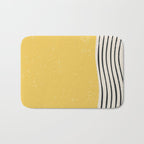 Yellow Sunset Mid Century Modern Minimalist Rothko Inspired Color Field With Lines Geometric Style Bath Mat Gallery Image 1