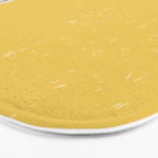 Yellow Sunset Mid Century Modern Minimalist Rothko Inspired Color Field With Lines Geometric Style Bath Mat Gallery Image 3