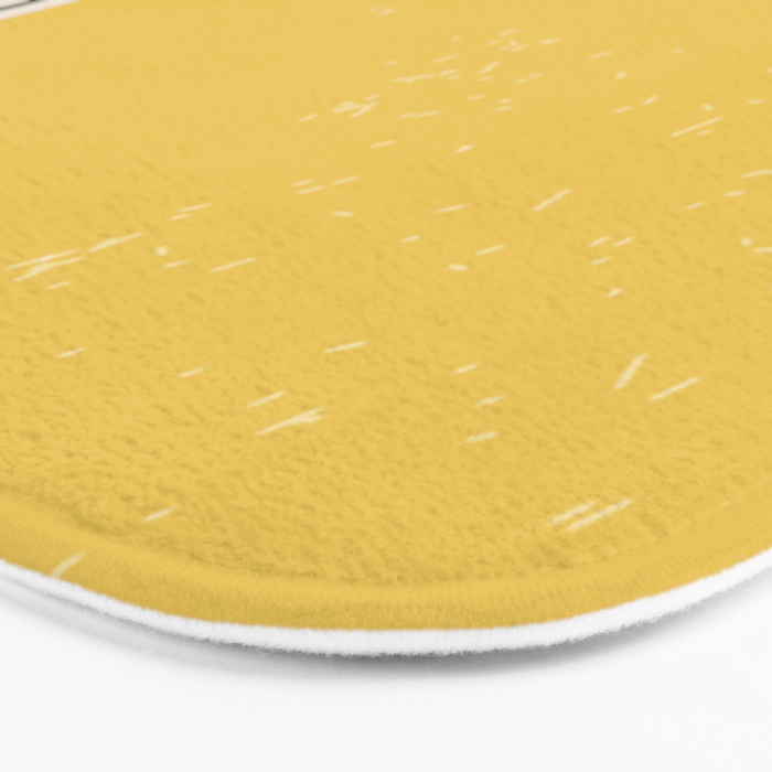 Yellow Sunset Mid Century Modern Minimalist Rothko Inspired Color Field With Lines Geometric Style Bath Mat Gallery Image 3